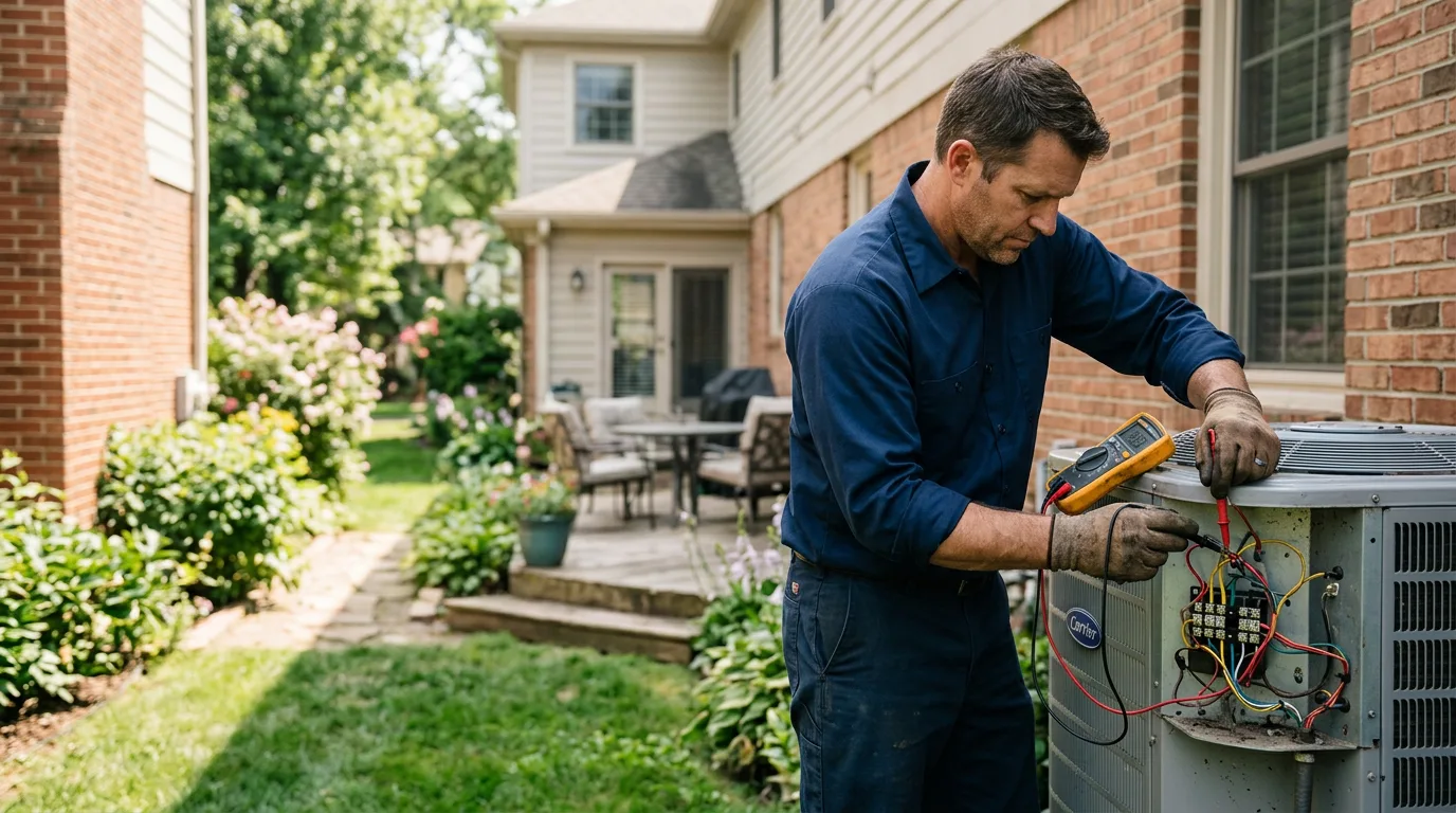 HVAC technician working near Waterloo, WI